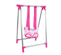 Doll Cribs And Cradles - Simulates Realistic Care Routines, Compact Canopy Fabric, Adjustable Swing + Cradle Attachments, Durable Lightweight Tubular Alloy - For Girls Boys & Nurser
