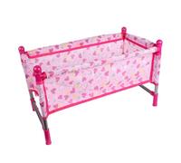 Doll Cribs And Cradles - Simulates Realistic Care Routines, Compact Canopy Fabric, Adjustable Swing + Cradle Attachments, Durable Lightweight Tubular Alloy - For Girls Boys & Nurser