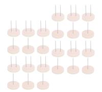 Doll Display Stand Set, 24-Piece Crochet Display Stand with 12 Single and 12 Double Needles, for Displaying Handmade Dolls and Knitted Items on Wooden Display Holders
