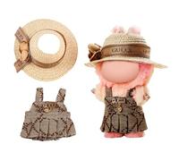 Doll Dress & Outfit Set for Labobo Dolls, La Blind Box Bubu, Doll Dress, Doll Hats, Doll Clothes 18 cm, 17 cm, Doll Accessories, Doll Clothing, Gift for Collectors, Dresses, Hats, Khaki