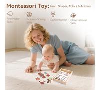 Doll Dress Up Animal | Dress Up Toys | Educational Wooden Board Puzzles Match Play Outfits fo Pretend Play Preschool Girls Kids Children Classroom Birthday Travel