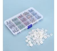 Doll Eyes, Color Plastic Doll Eyes Plastic Craft Color DIY Children Teddy Bear Plush Animal Toy Accessories (12mm 15 grids 100 pieces)
