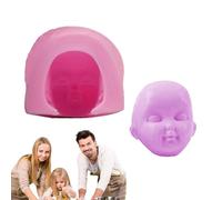 Doll Face Molds for Clay | Silicone 3D Face Head Candy Molds,Cake Decorating Tools, Chocolate Candy Mould for Baking, Handmade Craft Clay Mold