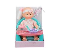 Doll Feeding Set Magic Bottle Baby Doll Accessories Pretend Play Care Set with Bib Bottle Cup Plate Cutlery - Nurturing Doll Playset for Girls Boys