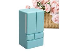 Doll Fridge - Creative Double Door Refrigerator 1:12 Scale | Toy Kitchen Products, Household Toys, Furniture for Birthdays, Christmas and Easter