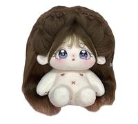 Doll Girl Stuffed - Cotton Plush Toy, Cute Changeable Outfit Doll | Multipurpose Indoor Tabletop Decor Figure Living Room Display, Children's Room Ornament Pram Companion for Girls' Playtime