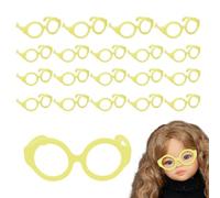 Doll Glasses Set - 20 Piece Lensless Mini Eyewear Pack, Dress Up Costume Accessories For 7-12 Inch Dolls, Creative Toy Styling Props | DIY Fashion Decoration Set For Doll Collection Play And Crafts Us