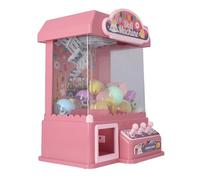 Doll Grabber Machine Cool Light Music Electric Eggshell Grabber Toy for Party, Play with Friends or Family, Easy to Play, ABS Material, 31 X 24 X 19cm (Roseate)