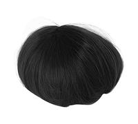 Doll Hair, Highly Elastic Routing Volume Hair Black Wig Kids Doll Accessories Smoothing Feel Short Doll Wig for DIY Doll Making Arts and Crafts