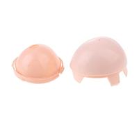Doll Head Hard Shell and Soft Silicone Scalp Kit,white | Firm base under the needle, surface for strands, rebuilds a worn sculpt, suits repaint and wig making