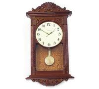 Doll House Accessories and Furniture Vintage Wooden Wall Clock 1/12 Scale Accessories DIY Miniature Things for Living Room Study Room| Doll House Furniture