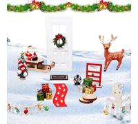 Doll House Accessories Tiny Figurines Pretend Toys Set