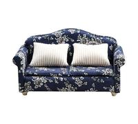 Doll House Couch with Pillow | an Elegant 1:12 Scale Miniature Armchair with Wooden Fabric Frame, The Perfect Reading Chair for Living Room Decor and Miniature Enthusiasts