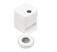 Doll House Figurine,Mini Sweeping Robot Shape Doll House Decoration - Mini Robot Vacuum Cleaner Statue - for Kitchen Bathroom Living Room Bedroom Study Nursery Bedside Display Shelf Bookshelf