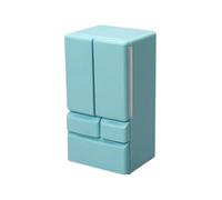 Doll House Fridge - 1:12 Miniature Refrigerator | Double Door Kitchen Appliance Toy Furniture For Scene Role Play, Creative Mini Fridge Accessory For Children Pretend Play Gift