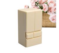 Doll House Fridge - Creative Small Refrigerator 1:12 Scale - Doll House Accessories, Furniture, Pretend Play Scene, Toy Kitchen Products for Boys Girls