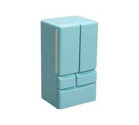 Doll House Fridge - Miniature Kitchen Appliance, Small Play Fridge | 1:12 Scale Refrigerator Realistic Furniture, Portable Pretend Freezer Home Accessory Set for Children Learning dollhouses Scene