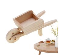 Doll-House Furniture - Handcrafted Wooden Miniature Set, Tiny Trolley Statue Decor | Fairy Tale World Accessories, Collectible Small-Scale Furnishings, Detailed Storybook Accents, Whimsical