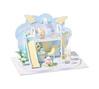 Doll House Kits to Build, Sheep-Shaped Miniature, House with Furniture, HandCraft Building Toy for Christmas, Halloween, Home Decor, Library, Hobby, Women, Teens, Toddler