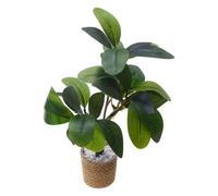 Doll House Plants - PE, 4.7x7.1in Miniature Green Leaves Potted Decor Artificial Foliage | Realistic Mini Plant Ornament DIY Craft Accessory, Mini Greenery For Dollhouses, Desks, Shelves, Windowsills