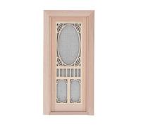 Doll House Screen Door Birch Wood 1:12 Miniature Finish DIY Dollhouse Furniture Model for Dollhouse Living Room Indoor Model Decoration