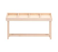 Doll House Shelf Display Rack, 1:12 Miniature Wooden Stand Shelf for Dollhouse DIY Decoration, Fruit and Vegetable Display Rack with Shelves and Brackets for 1/12 Scale (Fruit and vegetable rack-3)