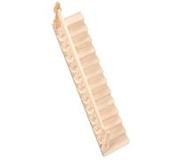 Doll House Stairs Glossy Dollhouse Staircase Rounded Corners Birch Material DIY Vivd Cute 1/12 Scale Miniature Staircase for Crafts (left armrest)