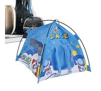 Doll House Tent - Fabric+ABS, 6.69x6.69x6.3in Miniature Camping Tents LED Light Design | Creative Play Doll Accessories, Model Tent For Boys And Girls, Diorama Setups, Indoor Storytelling
