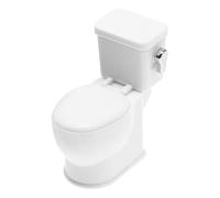 Doll House Toilet - Toy Bathroom Fixture, Flushing Sound Effect Model, Realistic Creative Pretend Play Item | Toilet for Dollhouses, Kids, Playrooms, Role Play Scenes, Toy Collections
