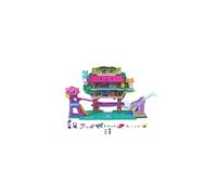 Doll House with 2 Micro Dolls and Accessories, Toy Car, Funriture and 4 Pets, Expandable Pet Adventure House, Gifts for Kids, HJJ98