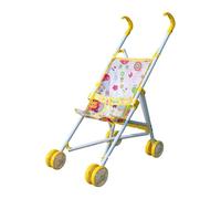 Doll, Imaginative Role Play Accessory, Stable, Foldable Structure for Walks, Suitable for Children, Girls, Boys, Decorative Glue, Yellow
