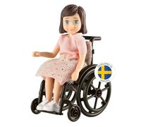 Lundby Doll House Doll Wheelchair - Dolls House Accessories - Dollhouse Furniture - Dolls for Girls and Boys - 11cm Mini Dolls House People Doll Set Age 3+ | 1:18