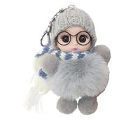 Doll Keychains For Women,Cute Plush Doll Keychain | Decorative Student School Bag Big Eyes Figure Ornament Birthday Keepsake