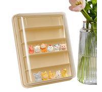 Doll Organizer Storage Case - Transparent Display Cabinet, Multi-Employee Storage Box | Container with Multiple Compartments for Figures, Table Configuration, Dice