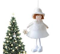 Doll Ornaments, Angel Christmas Ornaments, Cute Girl Pendant for Holiday, Wall, Front Door, Ceiling, Backyard, Child, Wedding Favors, Nursery, Youth, Garden, Home, Classroom, 3.54 X 7.09 Inches
