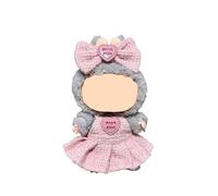 Doll Outfit Set for 17cm Dolls, 2 Piece Clothes Set for Doll, Premium Fashion Dresses for Dolls Accessories Suit (NO Doll) (Pink)