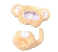 Doll Pram Doll Clothes Outfit with Monkey Motif for 17 cm Dolls, Play Clothes, Soft Fabric, Cute Dress Costume, Accessories for Kids Girls, Indoor Role Play (Yellow, 16 x 6 cm)