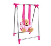 Doll Pram Playset - Simulation Toy The Children's Room, Cradle Accessory Two People, Equipment Role Play | Durable Creative Doll Pram with Modern Design and Car Seat Cherry