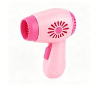 Doll Pretend Hair Dryer Electronic Toy Improve Hand Eye Coordination for Kids Battery Powered Pink