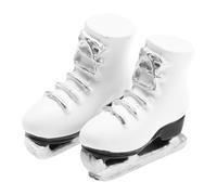 Doll Roller Skates - Realistic White Ice Skates, Resin Miniature Skating Shoes | Detailed Craft Feature, Collectible Doll Accessory, 1:12 Scale Use For Dollhouses, Role Play Or Display, Fun Pr