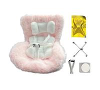 Doll Safety Chair - Baby Doll Seat, Mini Plush Car Cradle | Portable Toy Vehicle Seat for Travel, Home Decor, Nursery Playset, Kid Girls Pretend Gift for Collection Bedroom Display