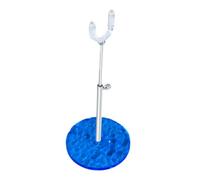 Doll Stand Adjustable Height Stable Base Liftable Accessory in PP And Metal Compatible with Action Figures Suitable for Collecting, blue