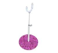 Doll Stand Adjustable Height Stable Base Liftable Accessory in PP And Metal Compatible with Action Figures Suitable for Collecting, pink
