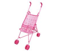 Doll Stroller Cartoon Pattern Baby Doll Stroller Foldable Pram with T-shaped Safety Belt & Push Handle Detachable Washable Baby Pram for Girls, Pretend Play, Style1 for Dolls