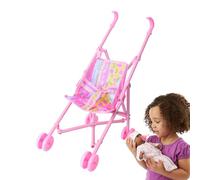 Doll Stroller - Children Pretend Play Toys | Child-Safe Baby Doll Stroller Pretend Toy for Kindergarten, Gathering, Bedroom, Nursery