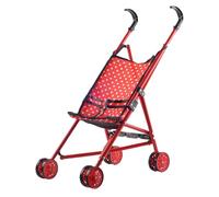 Doll Stroller Playset - Folding Pram Accessories Kit, Feeding Care Pretend Toys | Creative Nurturing Play Set For Girls 3 Plus Compatible 12 Inch Dolls Space-saving Storage Additional Pockets