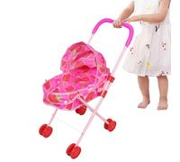 Doll Stroller | Pretend Play Stroller with Canopy - Folding Pushchair Toy - for Babies Boys Girls Home Travel Party Birthday School Outdoor