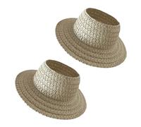 Doll Sun Hat With Ear Cutouts Empty Top Straw For Costume Cosplay Decorative Party Accessory In Assorted Color Paper Doll Hat Decoration