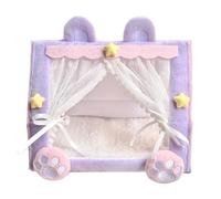 Doll Tent Bed - Inspires Imaginative Nursery Pretend Play | Miniature House Cot Design | 17x10.5x14cm, Compact Lightweight Build | Fabric Textile Material Structure - For Kids Playroom & Home