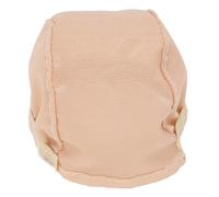 Doll Wig Cap Elastic Miniature Cotton Doll Liner Weaving Stretchy Net Cap For Decoration And Modification 2 Pieces Mesh Cloth (Type 2 for 20-21cm Head)